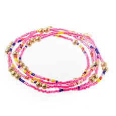 Caryn Lawn Malibu Wrap Bracelet Peach/Pink