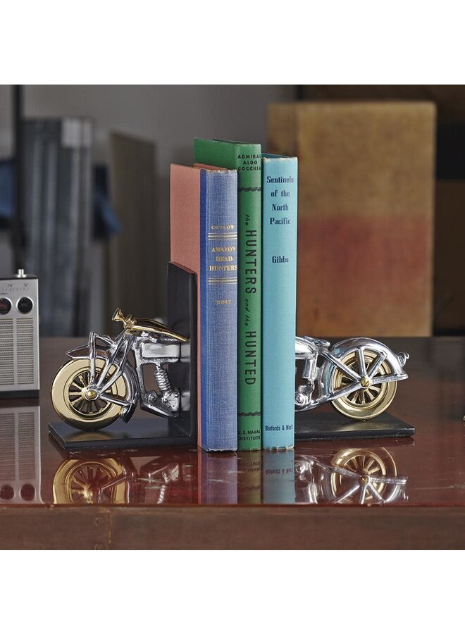 Motorcycle Bookend Aluminum