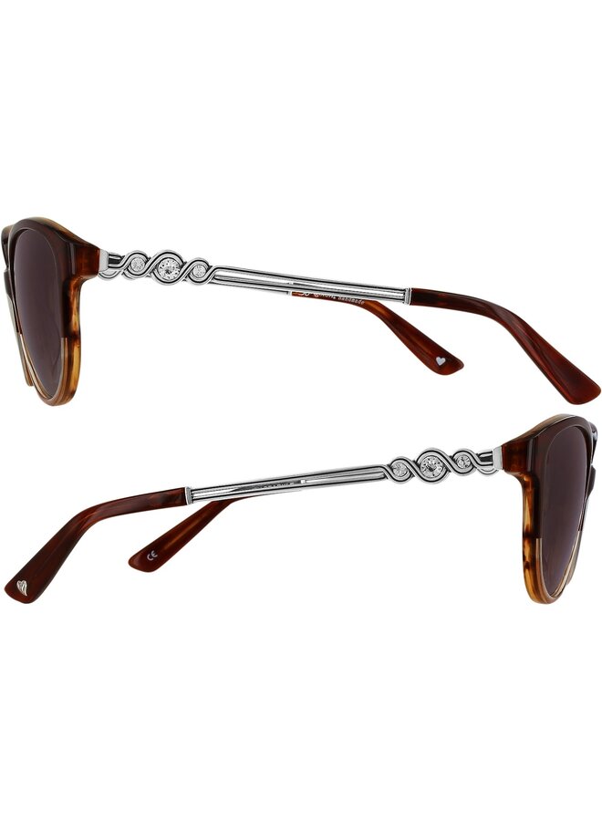 Infinity Sparkle Sunglasses Brown