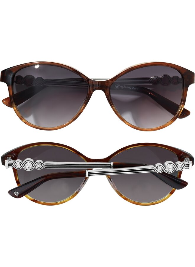 Infinity Sparkle Sunglasses Brown