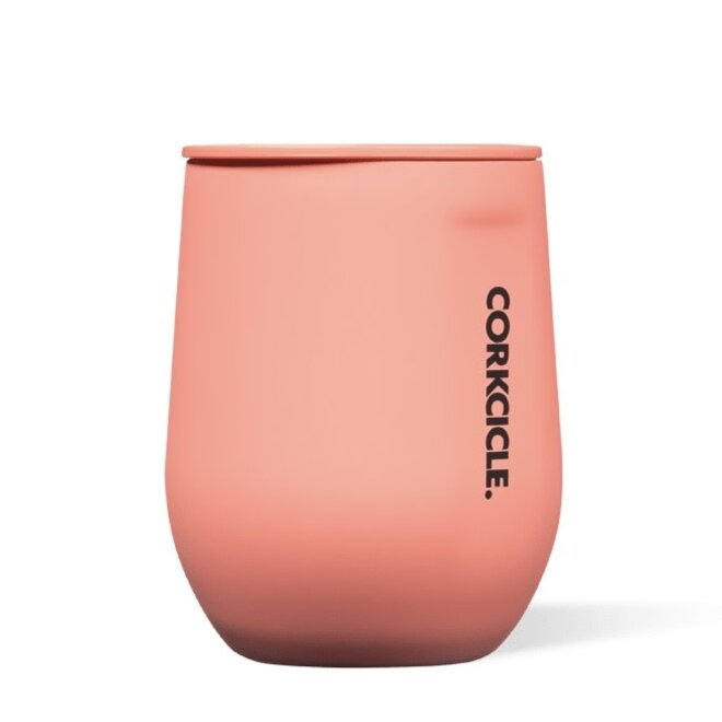 Corkcicle 12 oz Stemless-Rose Quartz