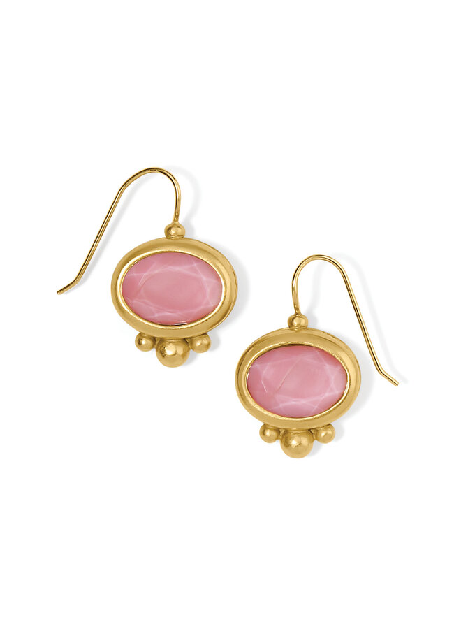 Pink Moon French Wire Earrings
