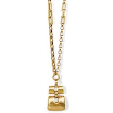 Brighton Dauphin Brushed Long Necklace Gold