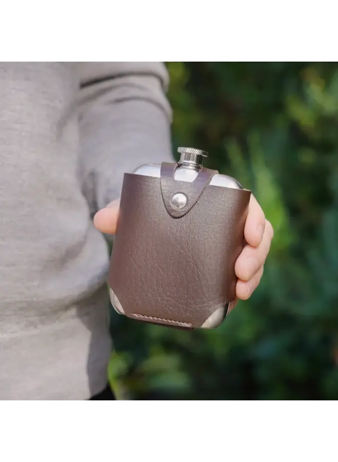 Stainless Flask with Traveling Case