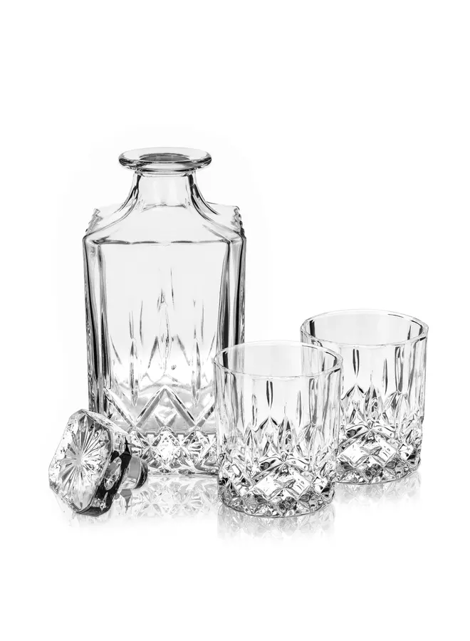 Admiral 3-Piece Decanter & Tumbler Set