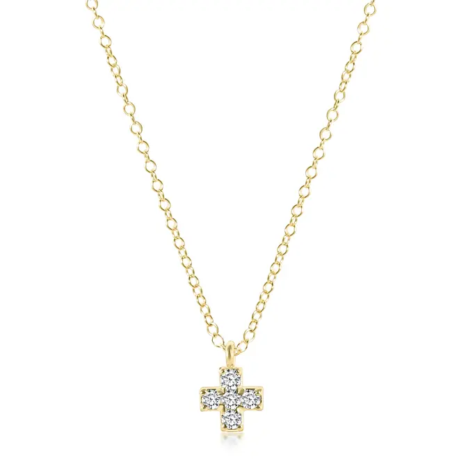 Cross Necklace Diamond Accents 10K Rose Gold | Kay