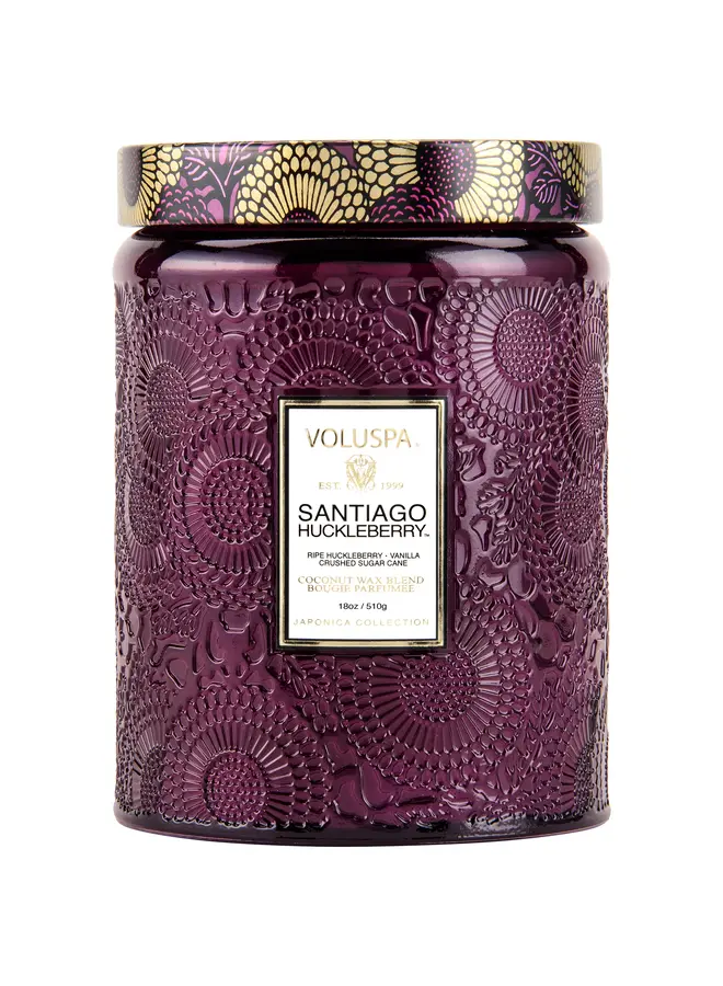 Santiago Huckleberry Large Jar Candle