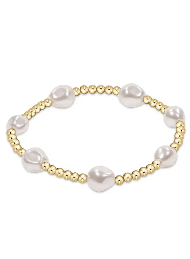 Admire Pearl 3mm Gold Bracelet
