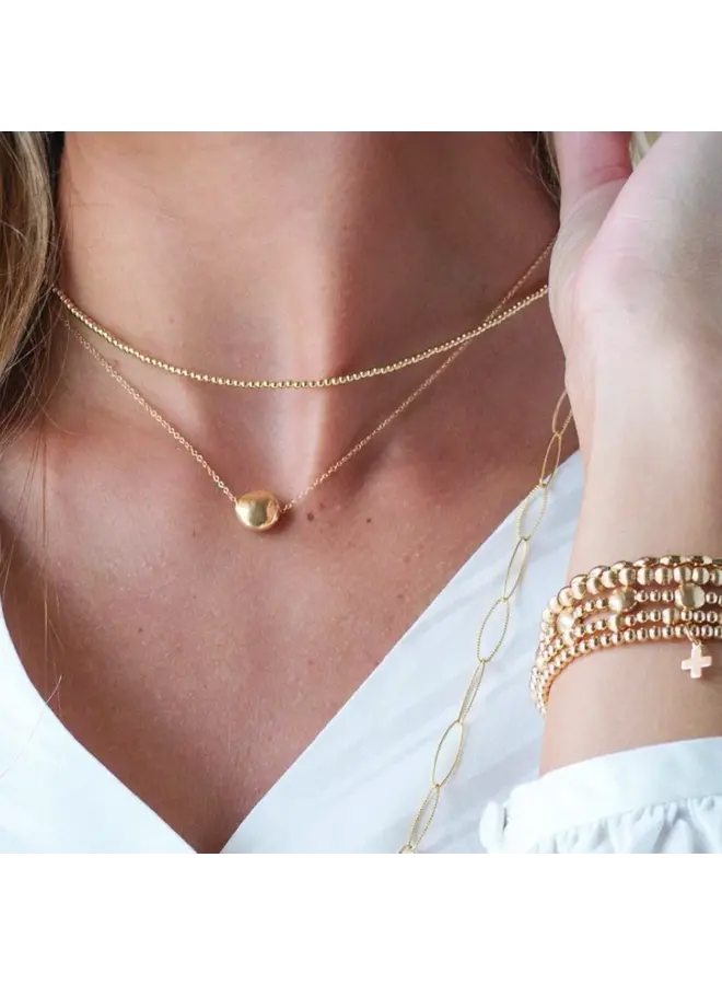 15" Choker Classic Gold 2mm Bead