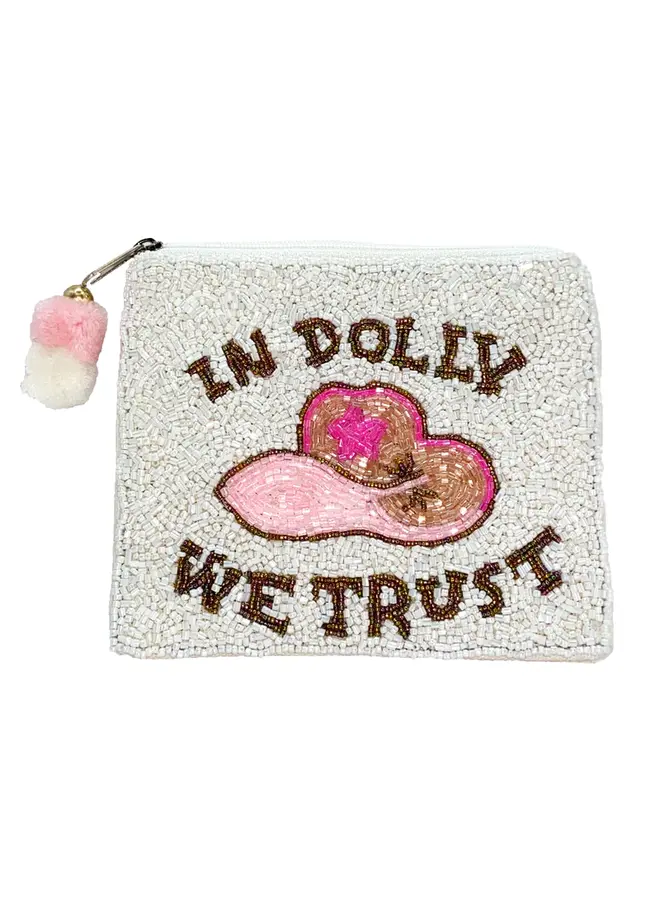 Beaded Coin Pouch In Dolly We Trust