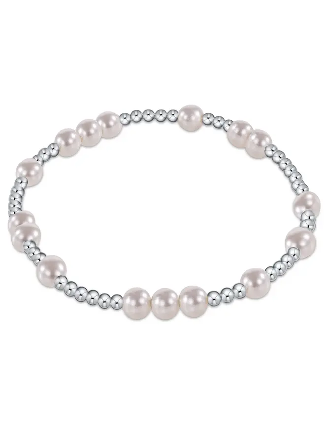Hope Unwritten Pearl 5mm Sterling Bracelet