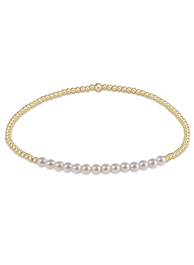 Gold Bliss Pearl 3mm Bracelet