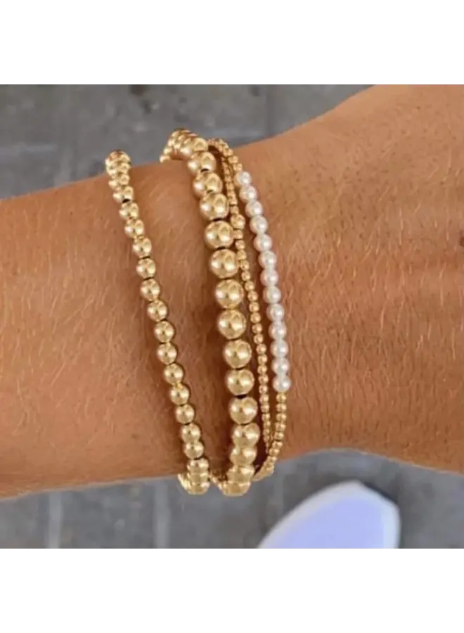 Gold Bliss Pearl 3mm Bracelet