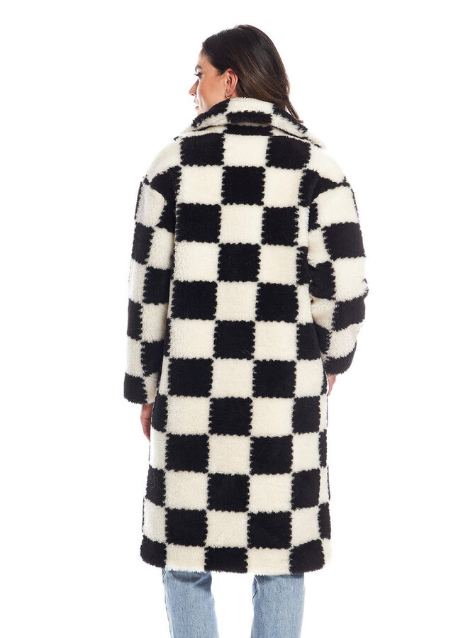 Checkmate Sherpa Knee Length Coat