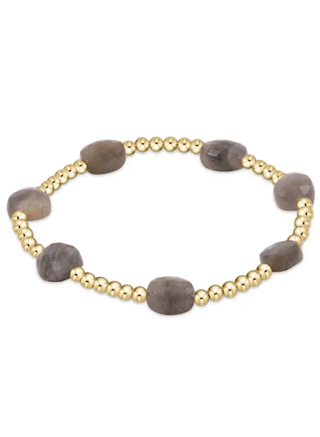 Admire Gold 3mm Bead Bracelet Labradorite