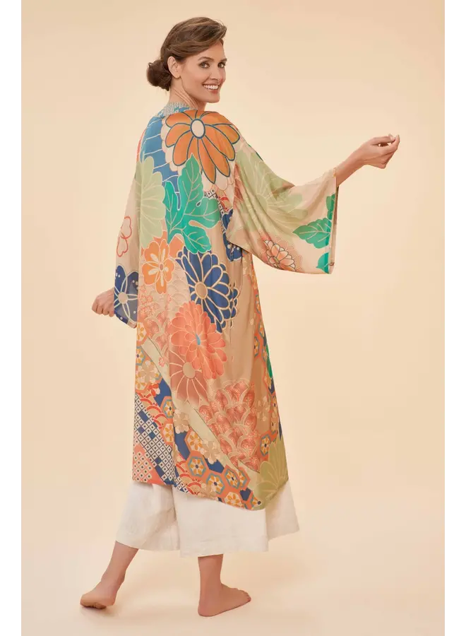 70s Floral Kimono Gown