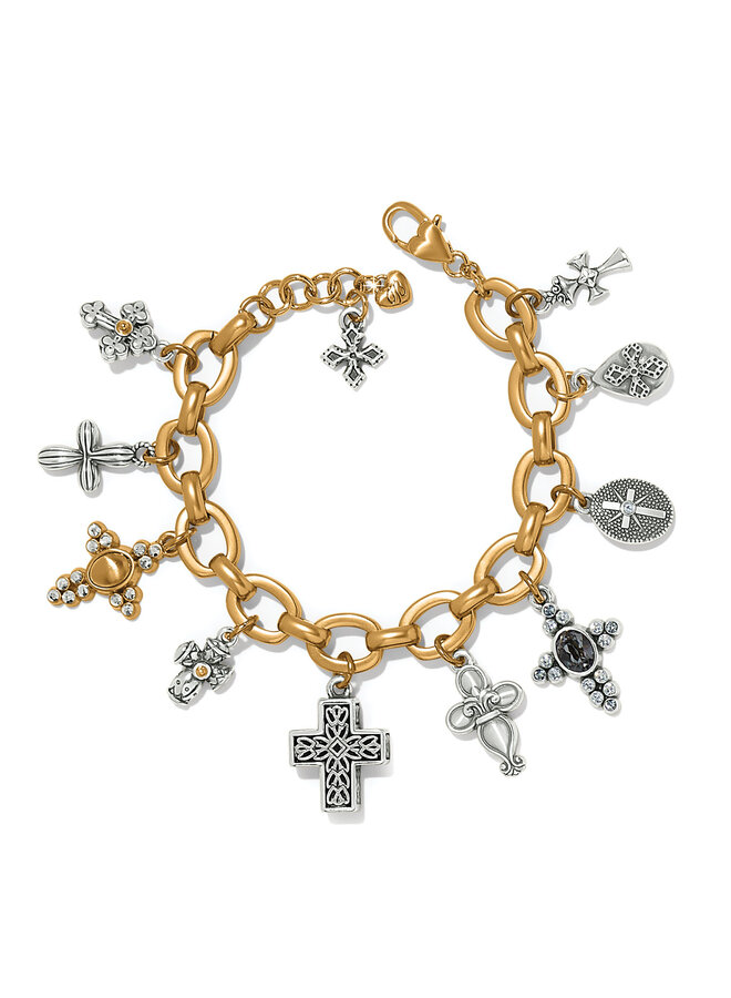 Heavenly Cross Charm Bracelet
