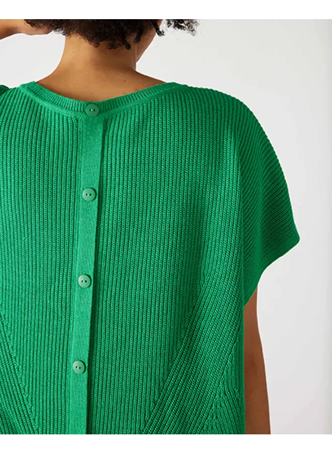 Camden Short Sleeve Sweater Jade Green