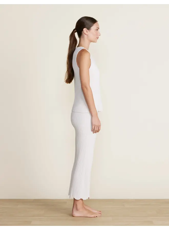Scallop Cropped Pant Sand Dune