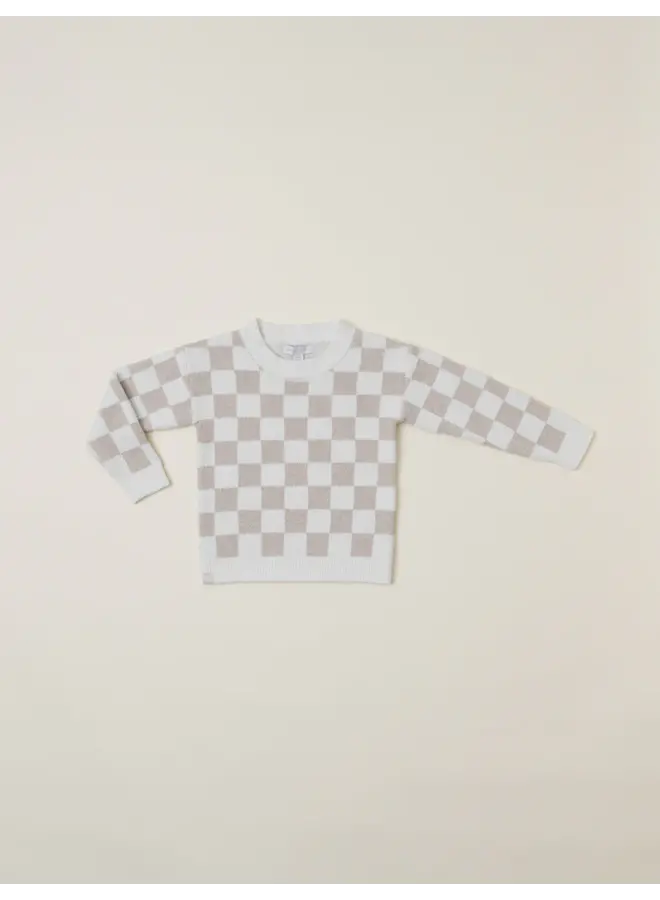 Toddler CozyChic Cotton Checkered Pullover