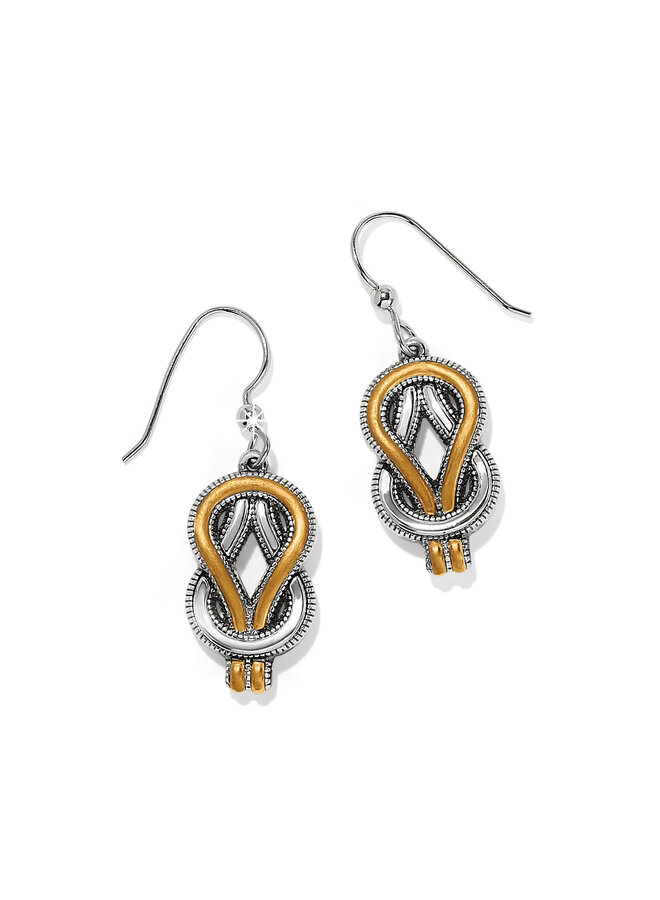 Interlok Harmony Two Tone French Wire Earrings