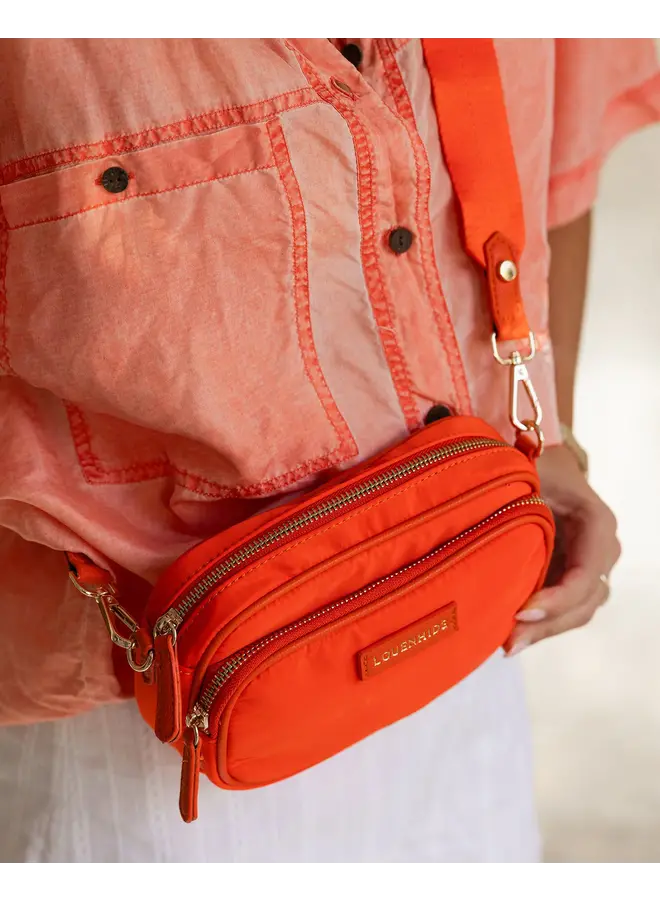 Cali Nylon Crossbody Bag Orange