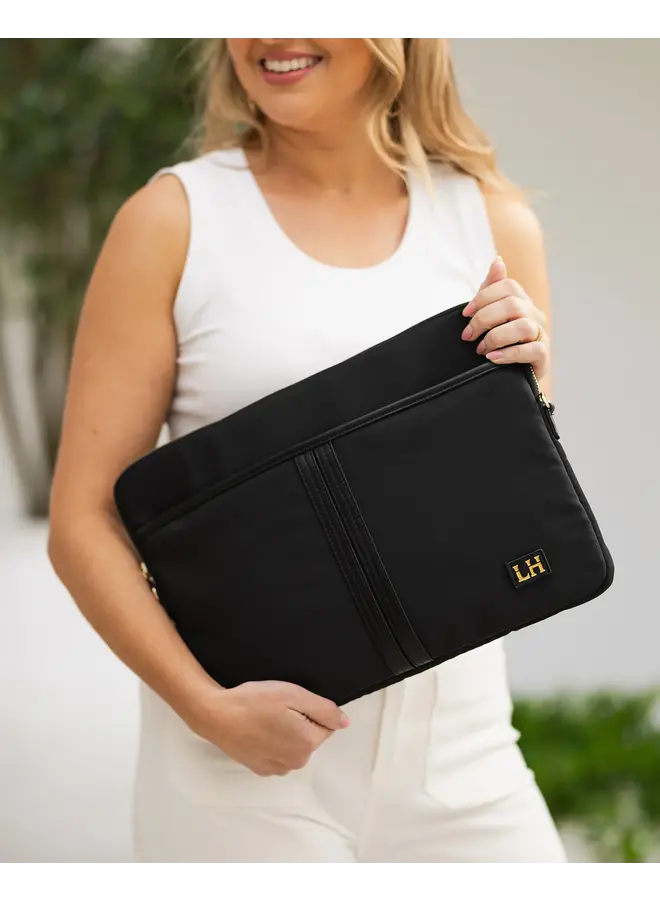 Lina Nylon Laptop Case Black