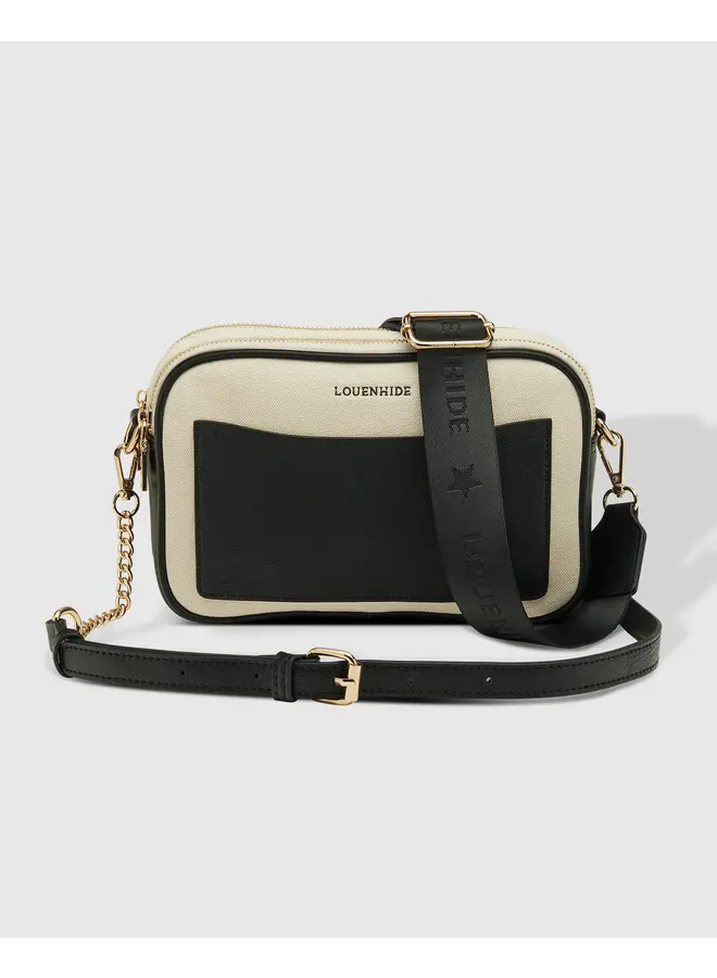 Jolene Canvas Crossbody Bag Black