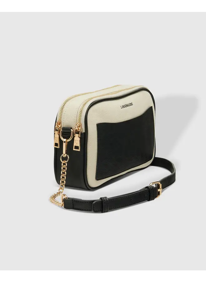 Jolene Canvas Crossbody Bag Black