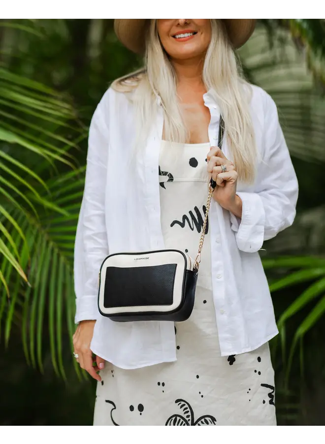 Jolene Canvas Crossbody Bag Black