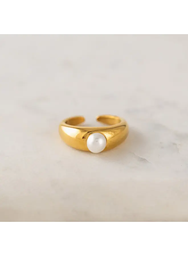 Cove Pearl Ring Gold