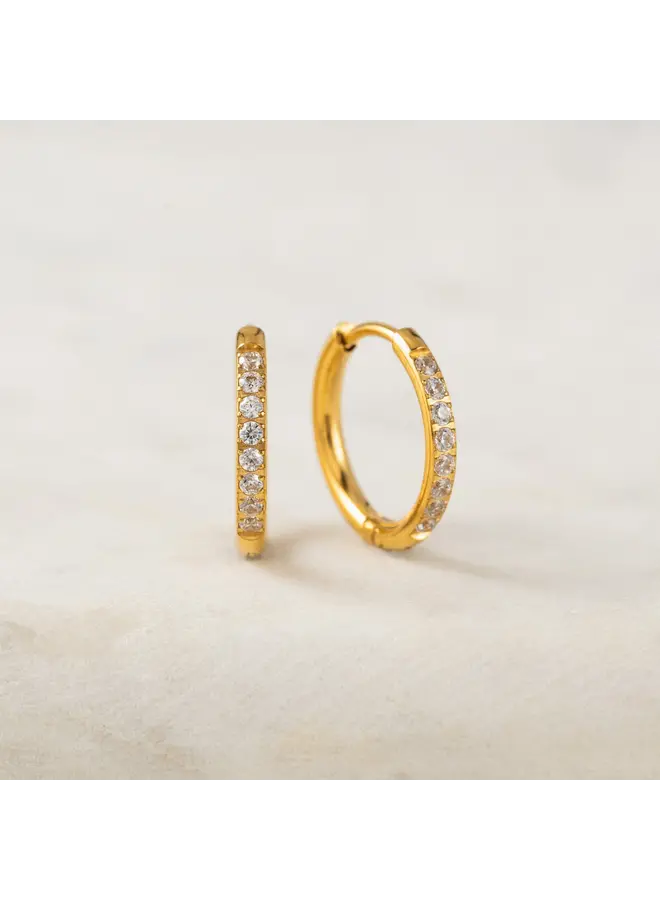 Evie 15mm Hoops Gold