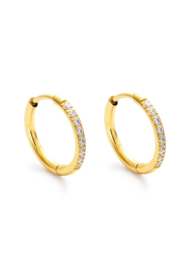 Evie 15mm Hoops Gold