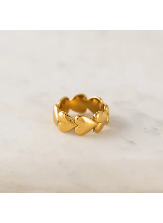 Flirt Heart Ring Gold