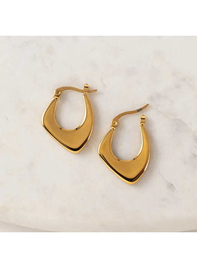 Lila Hoop Earrings