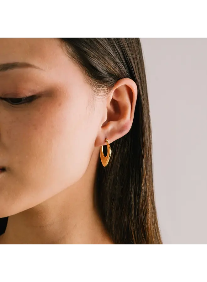 Lila Hoop Earrings