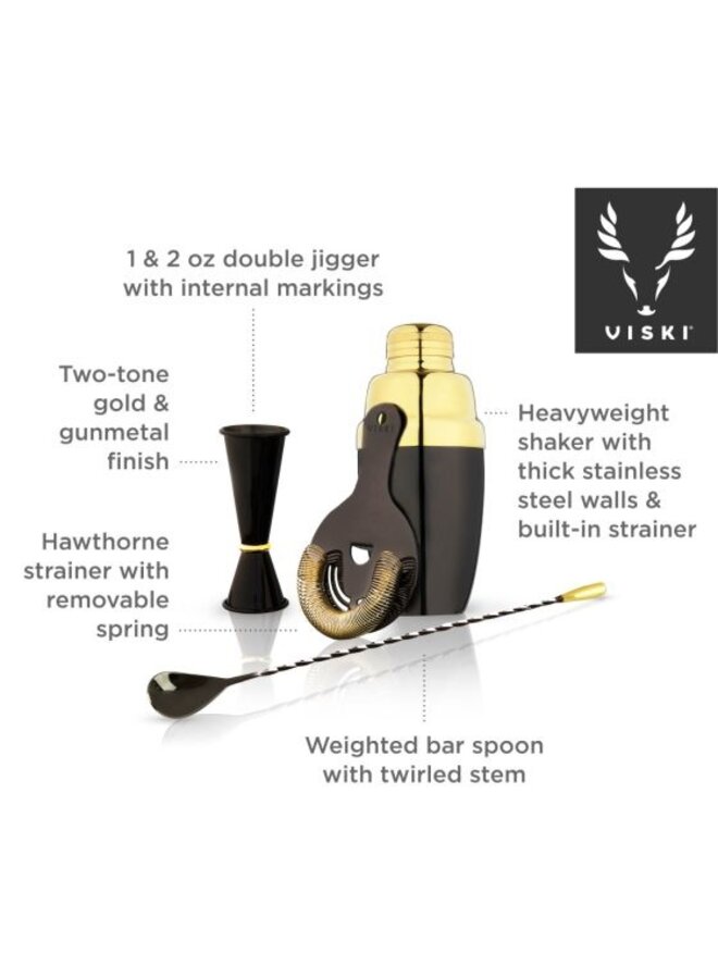 Two Tone Barware Set