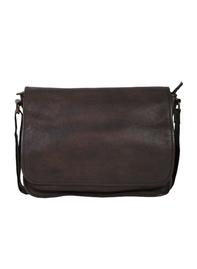 Goat Washed Messenger Bag Brown