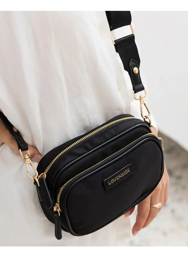 Cali Nylon Crossbody Bag Black