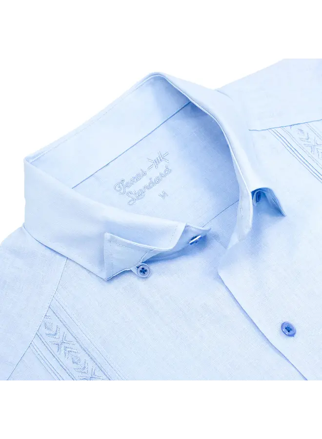 Tejas Guayabera Sky Blue