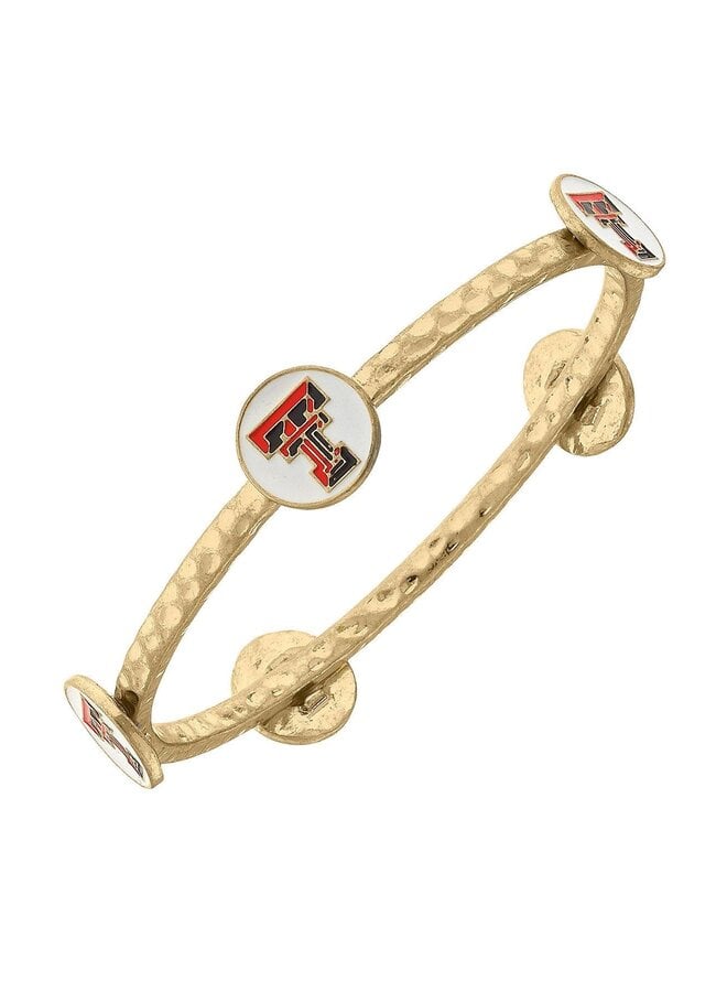 Texas Tech Logo Gold Bangle