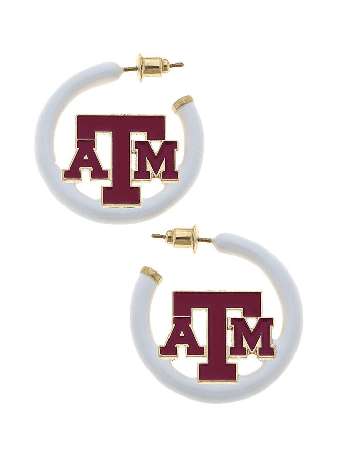 A&M Logo Hoop Earrings