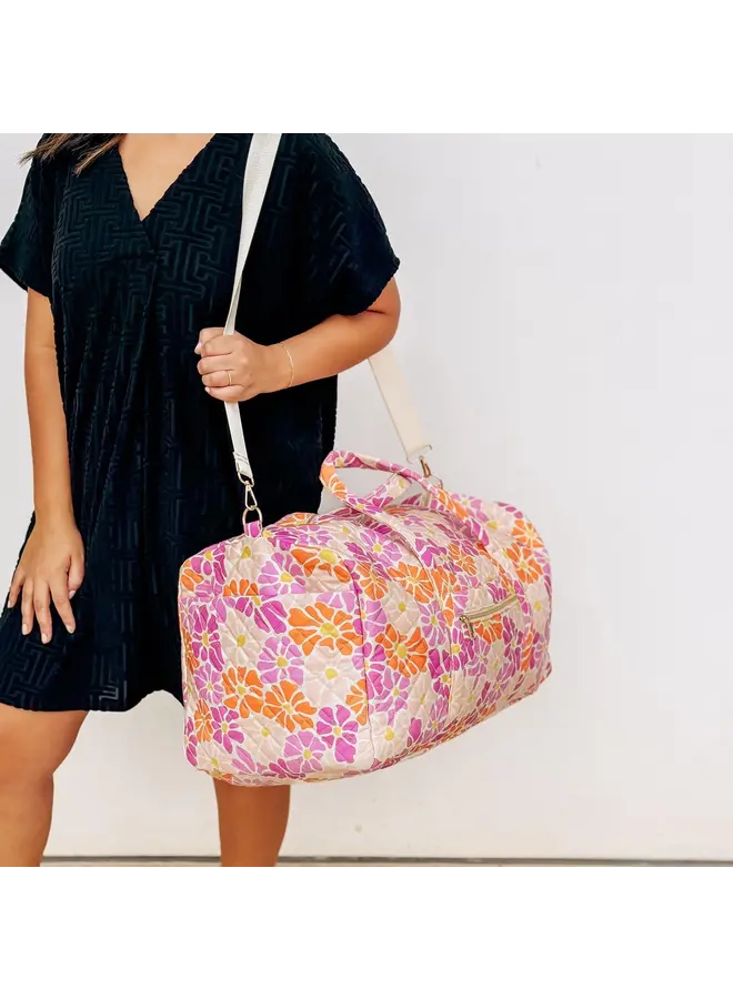 Flower Pattern Duffle Bag