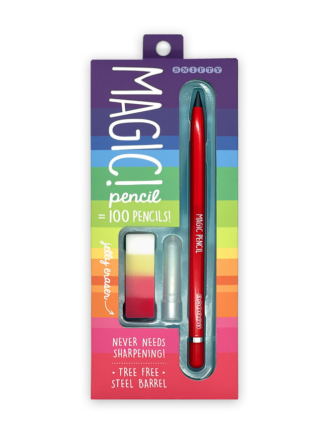 Magic Pencil & Eraser Set Red