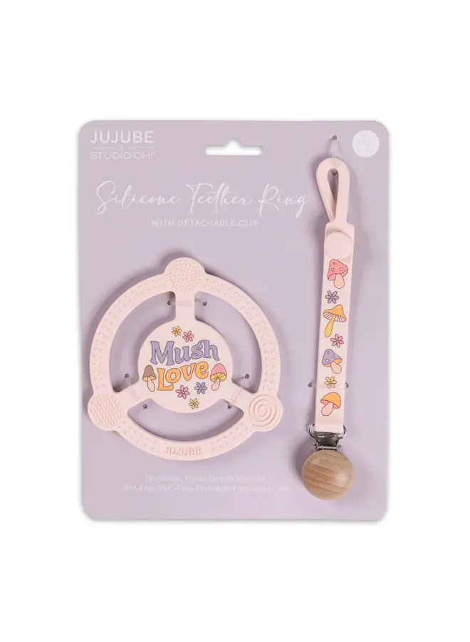 Silicone Teether Ring Mushy Love