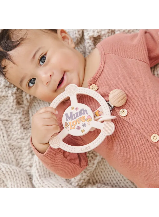 Silicone Teether Ring Mushy Love