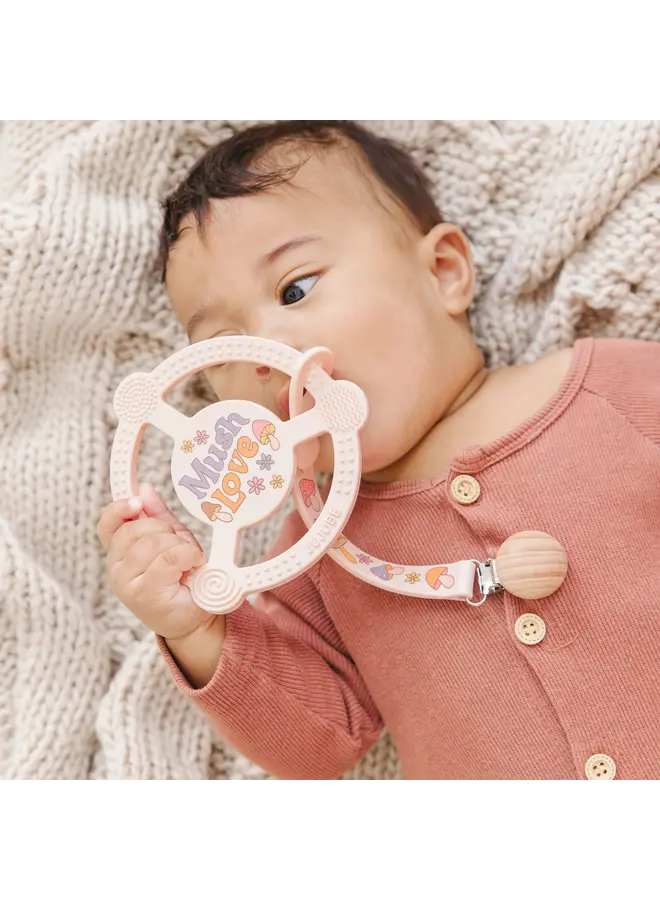 Silicone Teether Ring Mushy Love