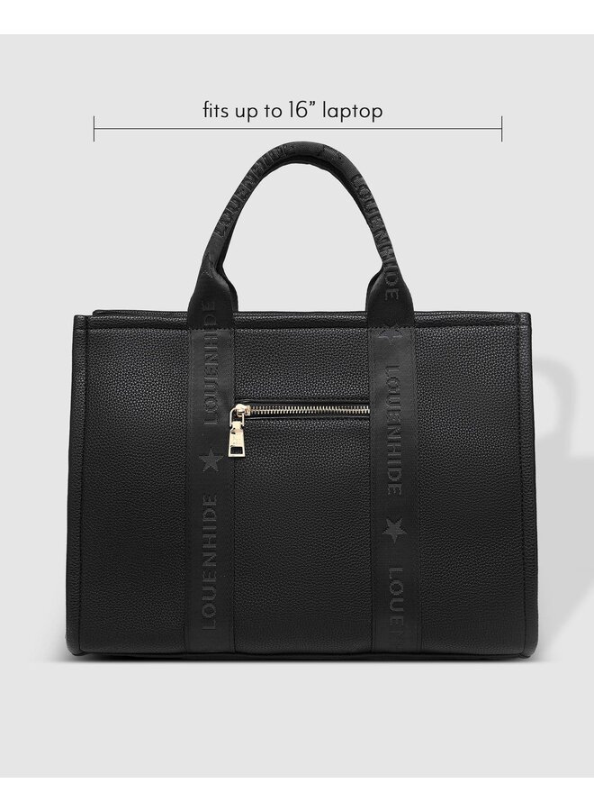 Manhattan Logo Tote Bag Black