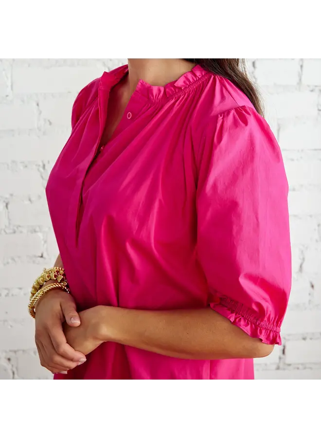 Clare Dress Hot Pink