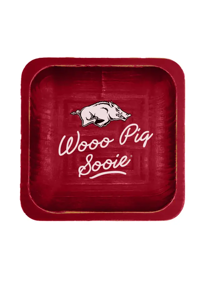 Arkansas Spirit Wood Trinket Tray